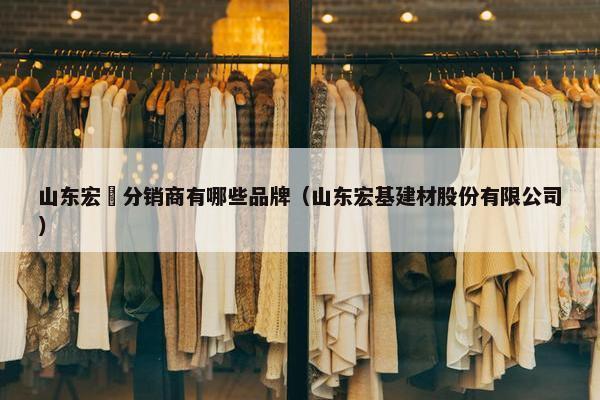 山东宏碁分销商有哪些品牌（山东宏基建材股份有限公司）