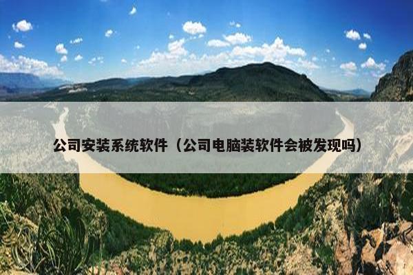 公司安装系统软件（公司电脑装软件会被发现吗）