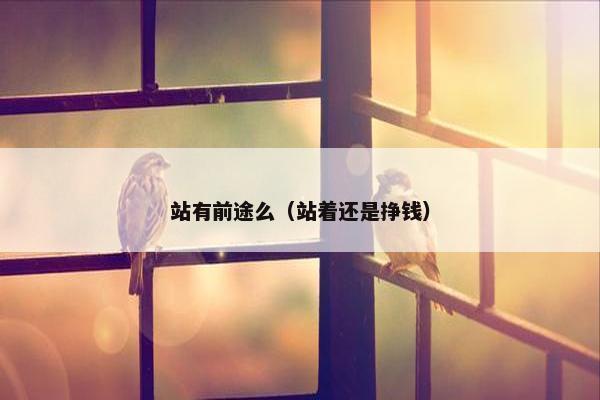 站有前途么（站着还是挣钱）