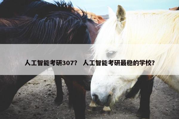 人工智能考研307？ 人工智能考研最稳的学校？