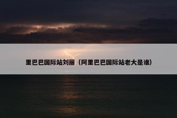 里巴巴国际站刘丽（阿里巴巴国际站老大是谁）
