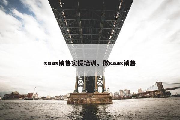 saas销售实操培训，做saas销售