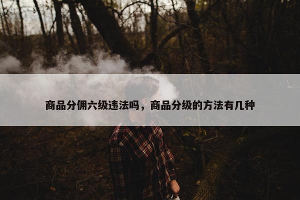 商品分佣六级违法吗，商品分级的方法有几种