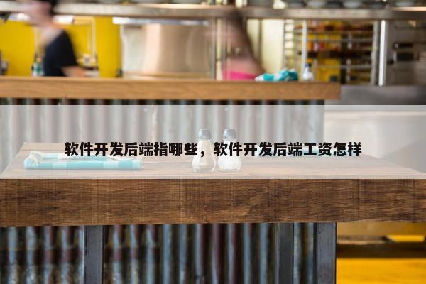 软件开发后端指哪些，软件开发后端工资怎样