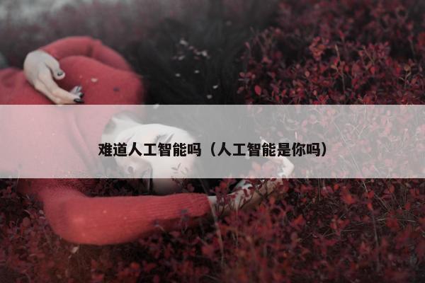 难道人工智能吗（人工智能是你吗）