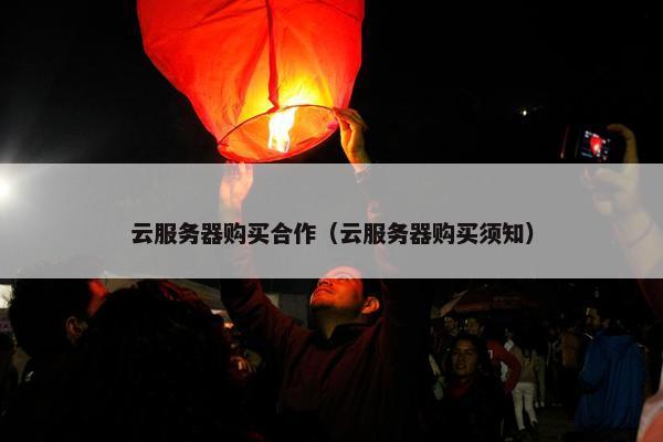 云服务器购买合作（云服务器购买须知）