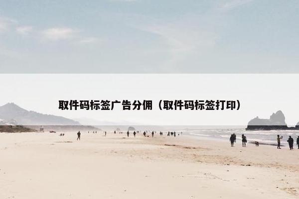取件码标签广告分佣（取件码标签打印）