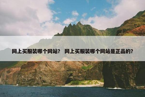 网上买服装哪个网站？ 网上买服装哪个网站是正品的？