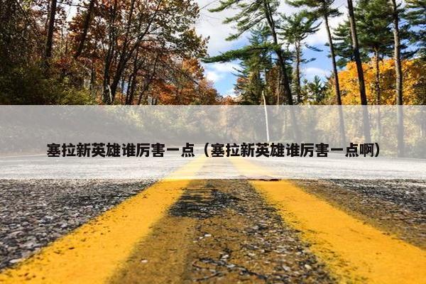 塞拉新英雄谁厉害一点（塞拉新英雄谁厉害一点啊）