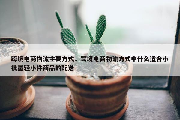 跨境电商物流主要方式，跨境电商物流方式中什么适合小批量轻小件商品的配送