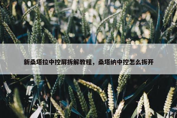 新桑塔拉中控屏拆解教程，桑塔纳中控怎么拆开