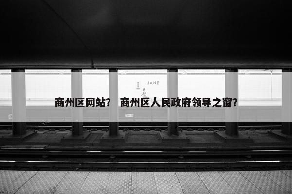 商州区网站？ 商州区人民政府领导之窗？