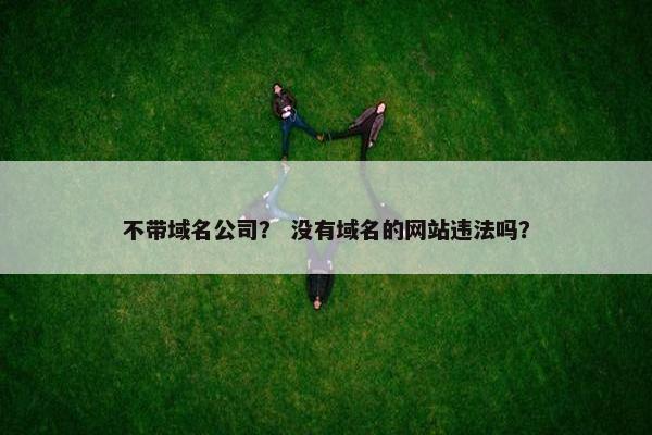 不带域名公司？ 没有域名的网站违法吗？