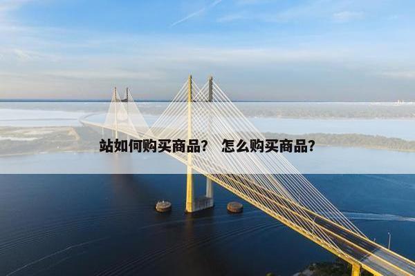 站如何购买商品？ 怎么购买商品？