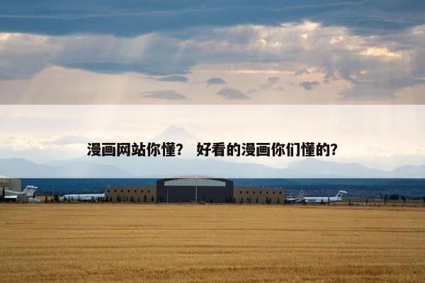 漫画网站你懂？ 好看的漫画你们懂的？