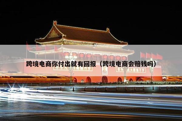 跨境电商你付出就有回报（跨境电商会赔钱吗）