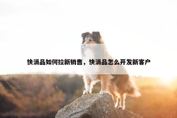 快消品如何拉新销售，快消品怎么开发新客户