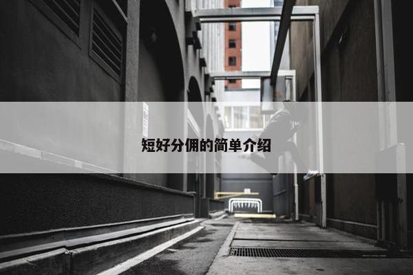 短好分佣的简单介绍