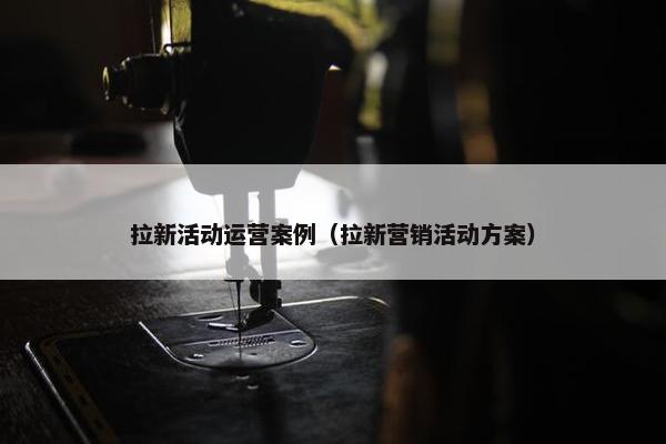 拉新活动运营案例（拉新营销活动方案）