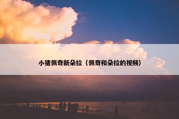 小猪佩奇新朵拉（佩奇和朵拉的视频）