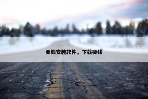 要钱安装软件，下载要钱