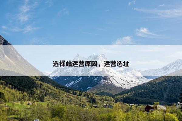选择站运营原因，运营选址