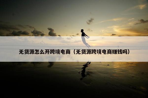 无货源怎么开跨境电商（无货源跨境电商赚钱吗）