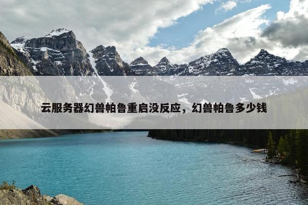 云服务器幻兽帕鲁重启没反应，幻兽帕鲁多少钱