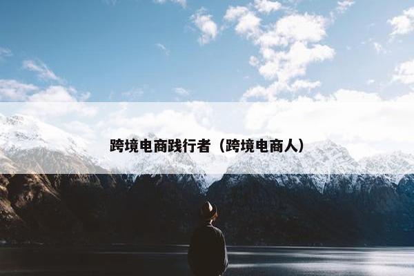 跨境电商践行者（跨境电商人）