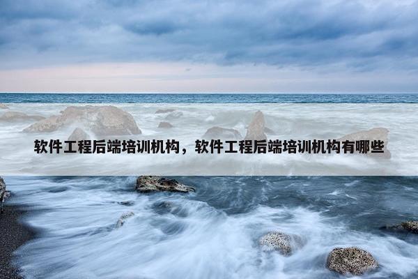软件工程后端培训机构，软件工程后端培训机构有哪些