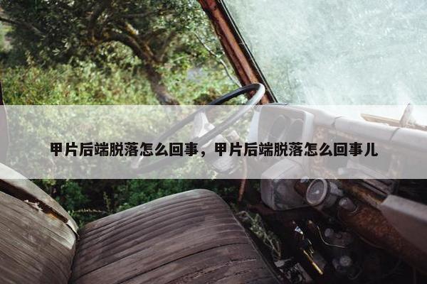甲片后端脱落怎么回事，甲片后端脱落怎么回事儿