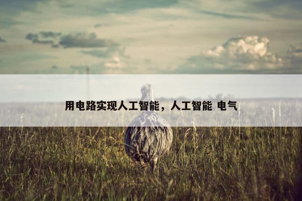用电路实现人工智能，人工智能 电气