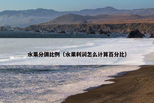 水果分佣比例（水果利润怎么计算百分比）