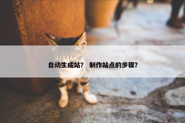 自动生成站？ 制作站点的步骤？