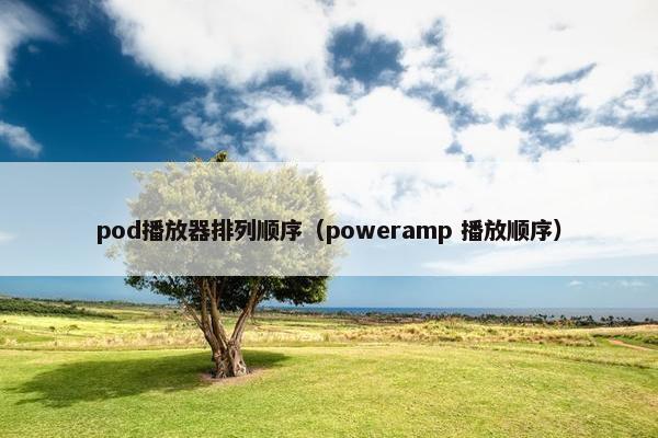 pod播放器排列顺序（poweramp 播放顺序）