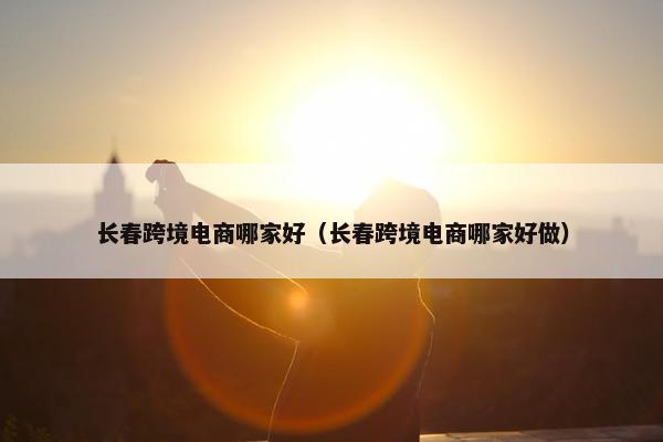 长春跨境电商哪家好（长春跨境电商哪家好做）