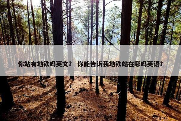 你站有地铁吗英文？ 你能告诉我地铁站在哪吗英语？
