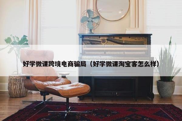好学微课跨境电商骗局（好学微课淘宝客怎么样）