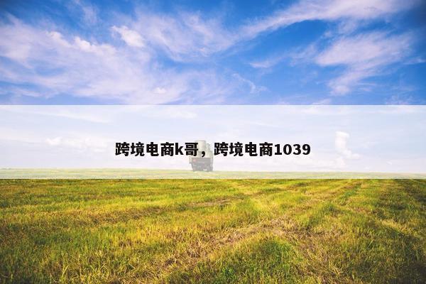 跨境电商k哥，跨境电商1039