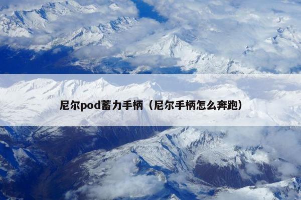 尼尔pod蓄力手柄（尼尔手柄怎么奔跑）
