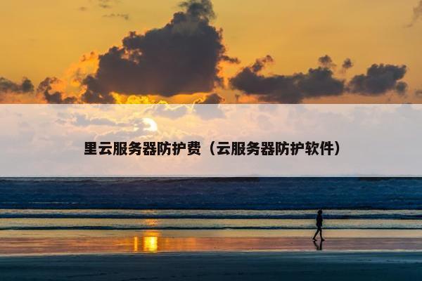 里云服务器防护费（云服务器防护软件）
