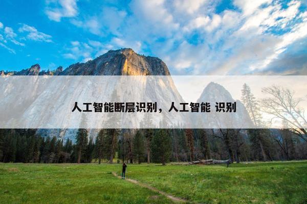人工智能断层识别，人工智能 识别