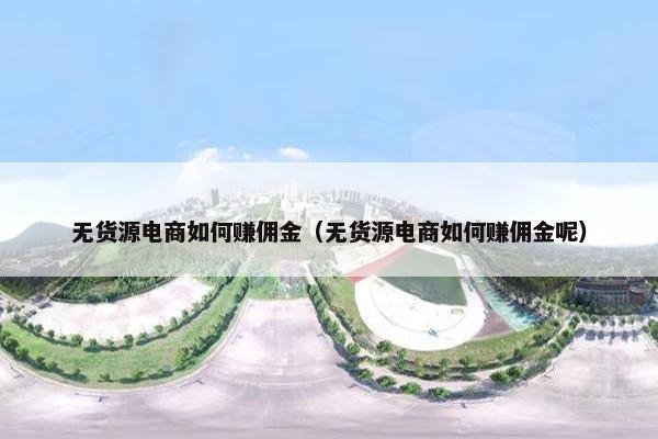 无货源电商如何赚佣金（无货源电商如何赚佣金呢）