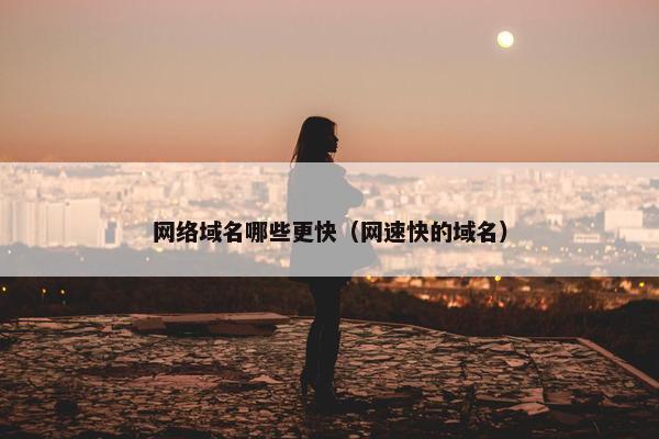 网络域名哪些更快（网速快的域名）
