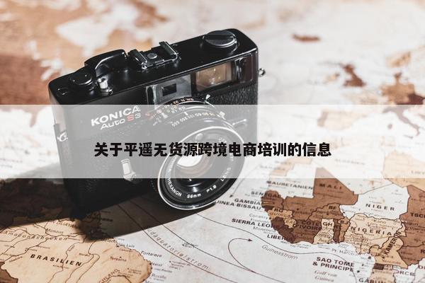 关于平遥无货源跨境电商培训的信息