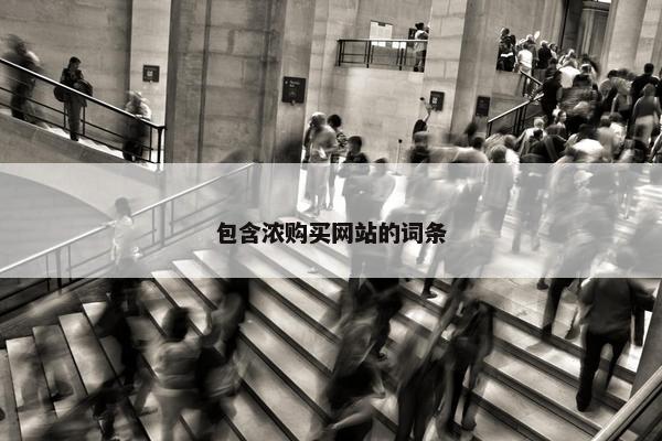 包含浓购买网站的词条