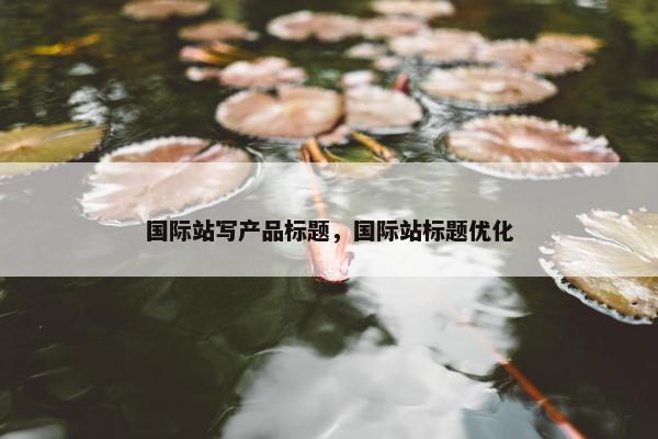 国际站写产品标题，国际站标题优化