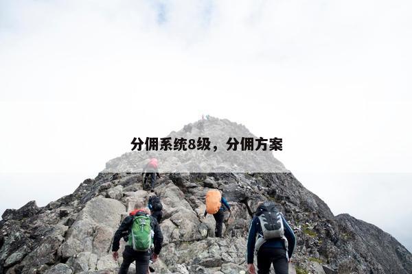 分佣系统8级，分佣方案