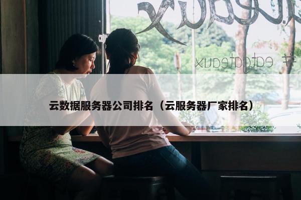 云数据服务器公司排名（云服务器厂家排名）