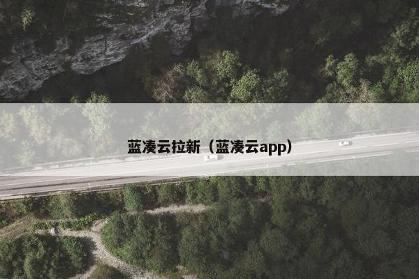 蓝凑云拉新（蓝凑云app）